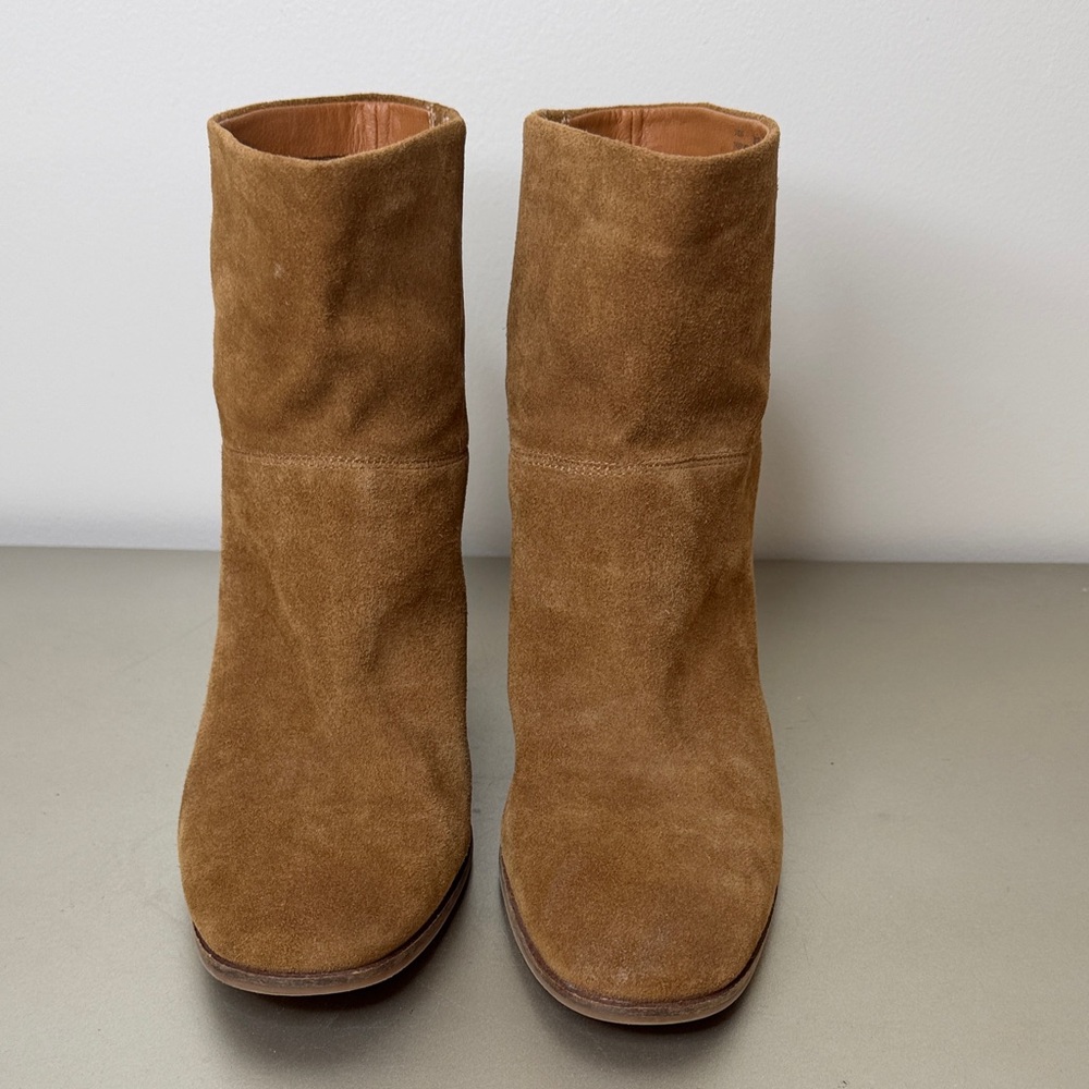 Lucky Brand Brown Suede Heeled Boots Size 11M - Picture 6 of 15